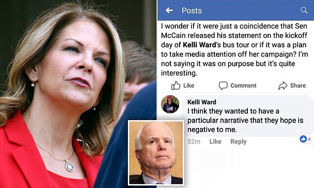 Arizona Candidate states John McCain’s family announced his cancer treatments 
