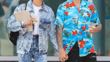 Justin Bieber with fiance Hailey Baldwin