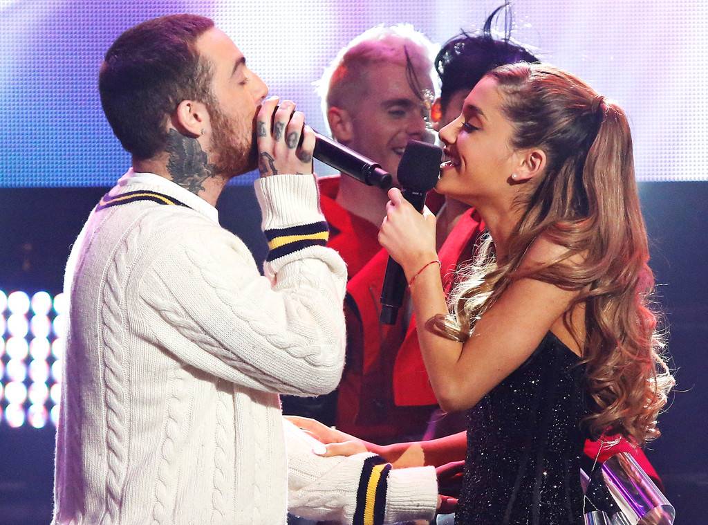 Mac Miller performs with Ariana Grande