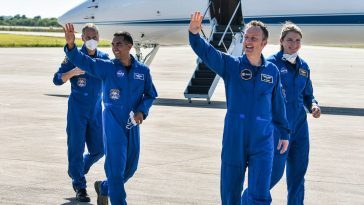 Astronauts Arrive In Florida For Spacex Halloween Launch