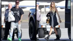 Adam Levine & Behati Prinsloo Hit Las Vegas In A Private Jet: Maroon 5