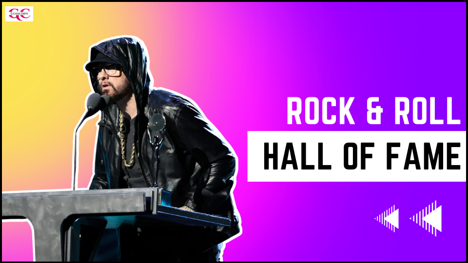 Eminem is in disbelief that he is inducted into the Rock & Roll Hall of Fame.
